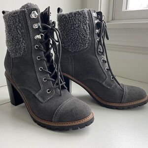 Nine West gray boots 9.5